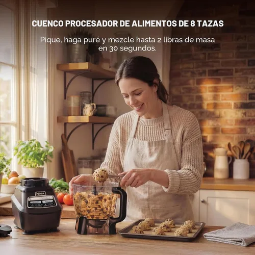 Vista 5 de Ninja UltraCrush Pro Sistema de cocina, 1500 W, licuadora de 72 onzas