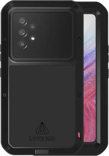 LOVE MEI Compatible con Samsung Galaxy A53 5G, deportes al aire libre, resistente al agua, militar, resistente, a prueba de golpes, polvo y