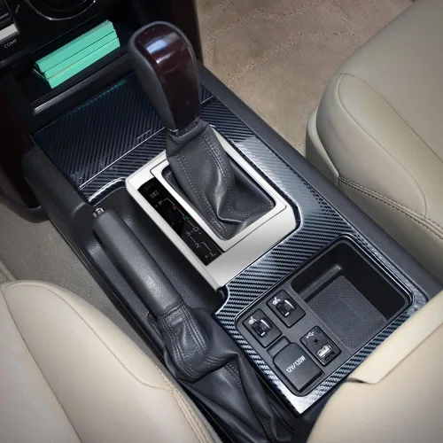 Vista 8 de Para Toyota Land Cruiser Prado 150 2010-2017 Accesorios de modificación decorativa interior Panel de caja de cambios central Lc150 Fj150