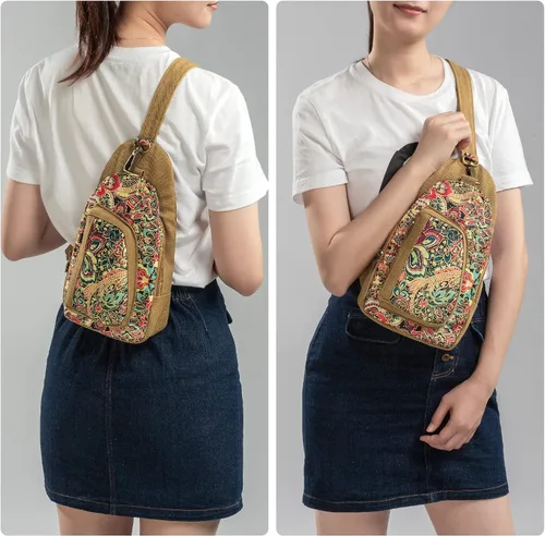 Vista 2 de Black Butterfly Premium Chest Bag for Women Crossbody Small Chest Pack for Fashion and Light