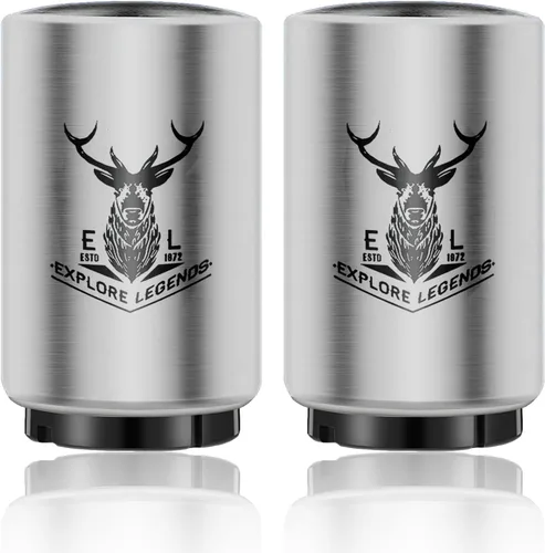 Vista 17 de Abrebotellas automático de cerveza de 2 piezas con tapa magnética, acero inoxidable apertura de tapa con una sola mano con resorte cargado Push&Pop