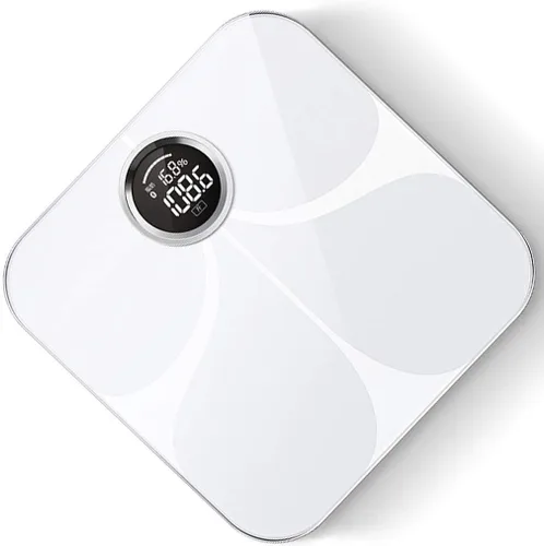Vista 2 de Básculas corporales domésticas-báscula de peso inteligente blanca-Báscula digital de baño Analizador de composición corporal de alta precisión