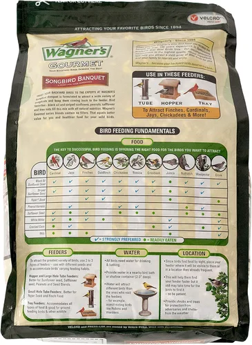 Vista 2 de Wagner's 82042 Songbird Banquete Alimento para pájaros silvestres, bolsa de 5 libras