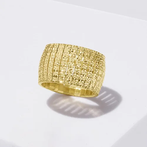Vista 4 de Ross-Simons Anillo Cleopatra italiano de oro amarillo de 18 quilates sobre plata de ley, Plata de ley, Sin piedras preciosas