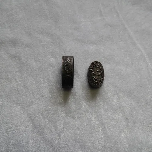 Vista 24 de Espada samurái japonesa KOSHIRAE – Aleación de Fuchi Kashira 01-44