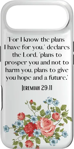 Vista 17 de Funda para iPhone 12 Pro Max I Know The Plans I Have For You Says The Lord Jeremiah 29:11