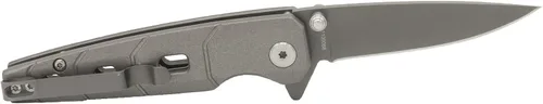 Vista 2 de Smith & Wesson M&P Bodyguard - Cuchillo plegable Ti-N SS de 6.25 pulgadas con punta de clip de 2.75 pulgadas y mango de aluminio de goma