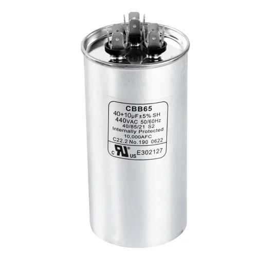 Vista 27 de 3 uF 3 MFD 50/60 Hz 370-440 VCA (opciones de 3 ~ 80 uF disponibles) Voltios Condensador de arranque ovalado - Compatible con motor de CA o arranque