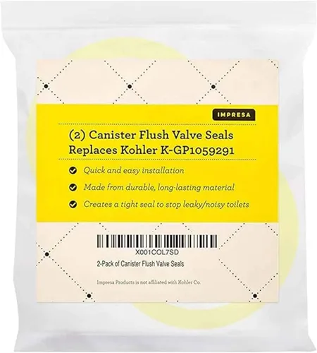 Vista 7 de Paquete de 2 sellos de válvula de descarga compatible con Kohler, repuesto para inodoro (equivalente a K GP1059291)