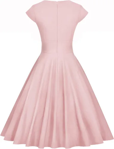 Vista 2 de GownTown - Vestidos acampanados, con vuelo y elásticos para mujer, de fiesta, vintage, estilo década de 1950