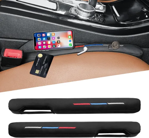 Vista 9 de Relleno de Espacio de Asiento de Automóvil de Cuero, Espaciador Universal, Tapón Relleno de Espacio de Asiento para Automóvil SUV Camión