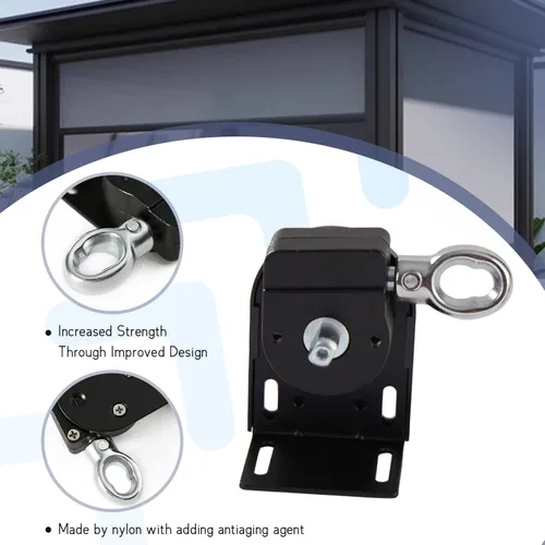 Vista 7 de Coolaroo Soporte de piezas de repuesto, compatible con persianas enrollables externas Coolaroo, actualizado a anillo de metal, persianas enrollables