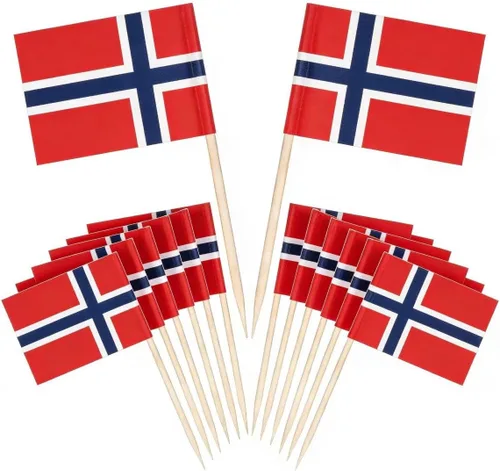 Vista 8 de CYPS - 100 palillos para cupcakes de Francia, bandera francesa, palillos de dientes para pasteles, cócteles, barras de comida, decoración