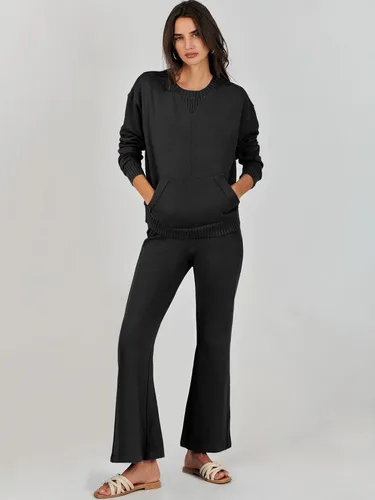 Vista 8 de ANRABESS Women 2 Piece Outfits Lounge Set Long Sleeve Sweatshirt With Pocket Wide Leg Pants matching Sets Tracksuit