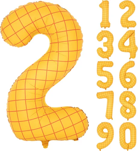 Vista 497 de Globos de 40 pulgadas con números de caramelo, papel de aluminio de helio, globos de látex de Mylar para fiesta de cumpleaños, decoración digital 0