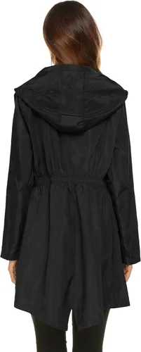 Vista 5 de Lomon - Chaqueta de mujer para la lluvia, impermeable y ligera, con capucha, para exteriores