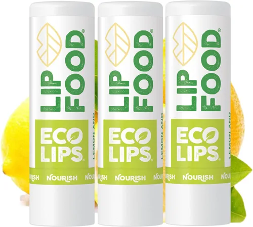 Vista 9 de Eco Lips Lip Food - Bálsamo labial orgánico y denso en nutrientes (proteger) - Sabor a lavanda y vainilla, paquete de 3