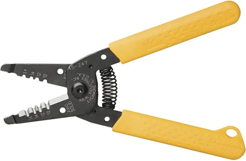 Vista 15 de IDEAL Electrical 45-249 12/2 NM T-Stripper - 2/12 AWG, pelacables con agujeros de bucle, nariz de alicate, apertura automática con resorte