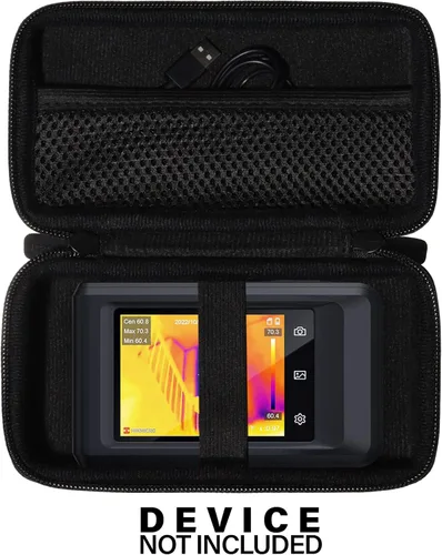 Vista 3 de CaseSack Funda para cámara termográfica compatible con HIKMICRO Pocket2, Pocket1, bolsillo de malla para cable de carga