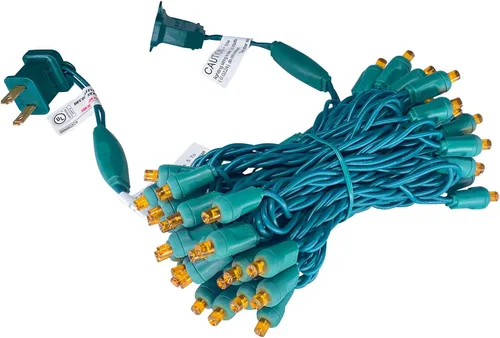 Vista 7 de Mini luces LED de Navidad de 0.197 in, tira de luces LED para decoración de árboles de Navidad en exteriores e interiores, grado comercial, cable