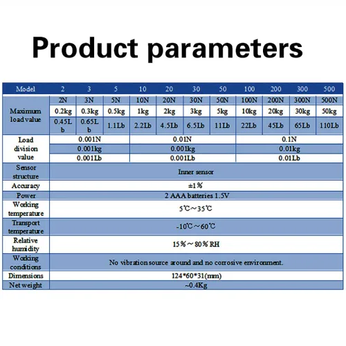 Vista 3 de Probador digital de empuje y tracción de 4 unidades de medición, probador de calibre de alta precisión con 3 modos de medición para aparatos