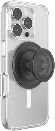 Vista 23 de Agarre para teléfono PopSockets con soporte expansible, agarre adhesivo - aluminio negro