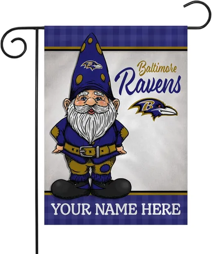 Vista 16 de Rico Industries Bandera de jardín personalizada de gnomo de fútbol de la NFL