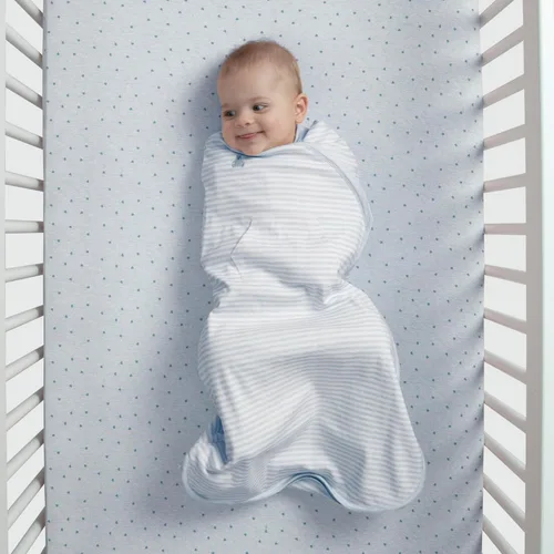 Vista 7 de Delta Children Gap babyGap TrueSleep - Saco de dormir con manta integrada, Raya azul
