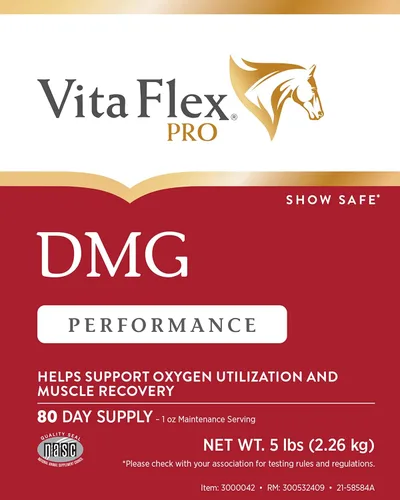 Vista 3 de Vita Flex Pro DMG 1500 Suplemento DMG para caballos de 5 libras, suministro para 80 días