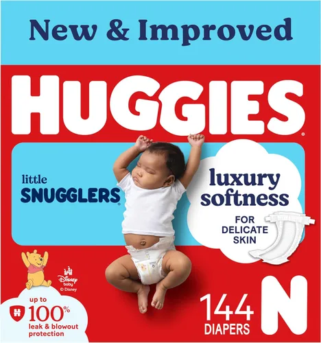 Vista 12 de Huggies Little Snugglers - Pañal para bebé, talla 1, 8 a 14 libras, 34717, 20