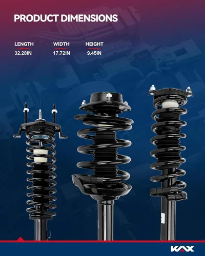 Vista 9 de KAX Puntales traseros para Toyota 2007 2008 2009 2010 2011 Camry, 2008 2009 2010 2011 2012 amortiguadores traseros rápido completo conjunto