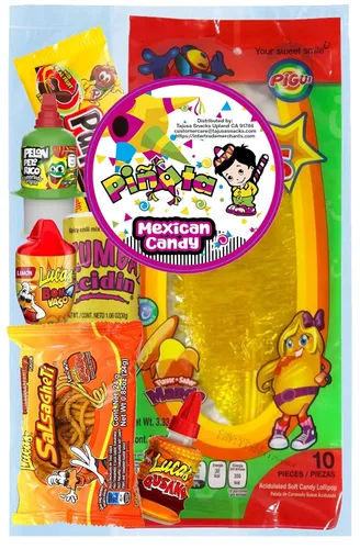 Vista 14 de Caja de dulces mexicanos de piñata (Lucas Mix (22.5 onzas) (18 piezas)
