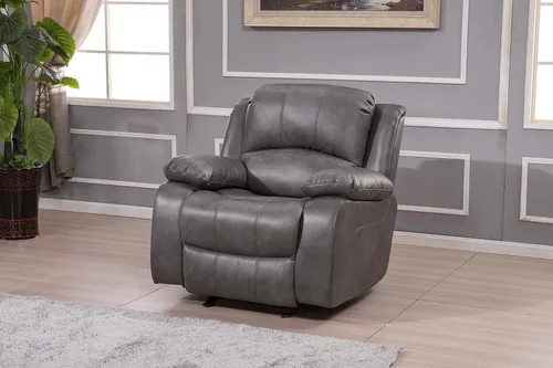 Vista 20 de Betsy Furniture 8018 - Juego de sillón reclinable de cuero reconstituido, para sala, sofá reclinable, sofá de dos piezas y sillón de cuero