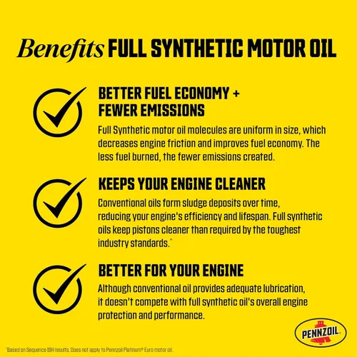 Vista 6 de Pennzoil Platinum Euro L - Aceite de motor sintético completo 5W-30, 1 cuarto de galón