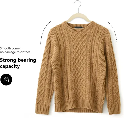 Vista 3 de Cozymood Perchas de terciopelo beige de lujo, paquete de 60 unidades, perchas de fieltro antideslizantes, perchas duraderas de color marfil, ahorran