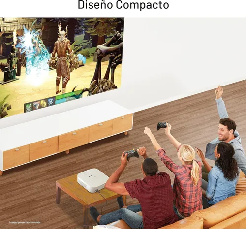 Vista 4 de Epson Home Cinema 2350 4K PRO-UHD Proyector Inteligente para Juegos con Android TV, 3-Chip 3LCD, HDR10, HLG, 2,800 Lúmenes, Baja Latencia, Altavoz
