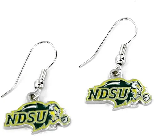 Vista 29 de aminco NCAA Pendientes colgantes con logo de la NCAA para adultos unisex