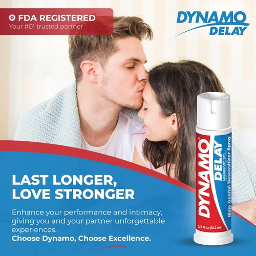 Vista 4 de Dynamo Delay Spray para hombres – 13% lidocaína anestésica para ayudarte a durar más tiempo en la cama – Paquete de 3 unidades Climax Control