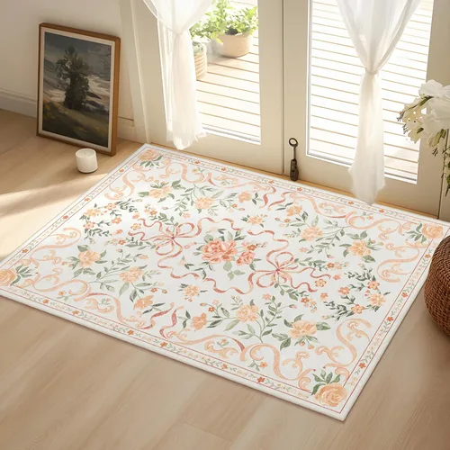 Vista 21 de Alfombras pequeñas de 2x3 pies para entrada, alfombra bohemia verde para baño, pasillo, alfombras de cocina vintage antideslizantes lavables