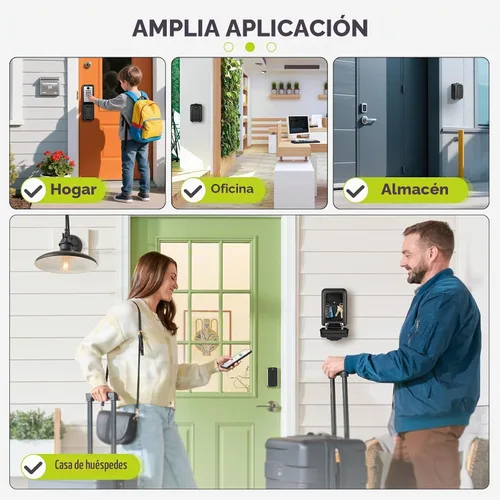Vista 8 de BKNOOU Caja impermeable del bloqueo de llave, caja dominante del soporte