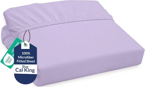 Vista 110 de Royale Linens Sábana bajera ajustable individual – Microfibra cepillada ultrasuave de 1800 hilos – Sábanas inferiores de lujo para hotel – No se