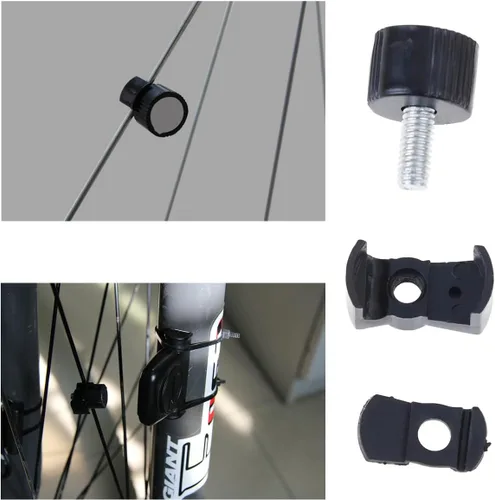 Vista 6 de Paquete de 2 imanes de radios para computadora de bicicleta, velocímetro universal, montaje en rueda, sensor de velocidad magnético fuerte, conteo
