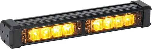 Vista 18 de LAMPHUS - Barra de luces estroboscópicas de ledes, de advertencia, emergencia, para cubierta, SolarBlast SBLS24 8W., azul (Amber / Blue)