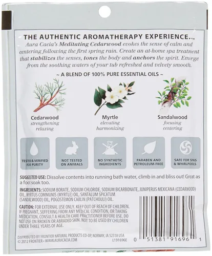Vista 2 de Aura Cacia Baños minerales de aromaterapia - Meditación - 2.5 oz - 0 ct - 0 pk