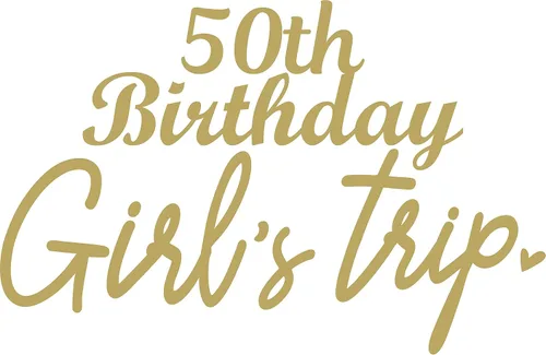 SEC Apparel Parches termoadhesivos de viaje para niñas de 50 cumpleaños, calcomanías de transferencia con apliques para camisetas, ropa de tela |