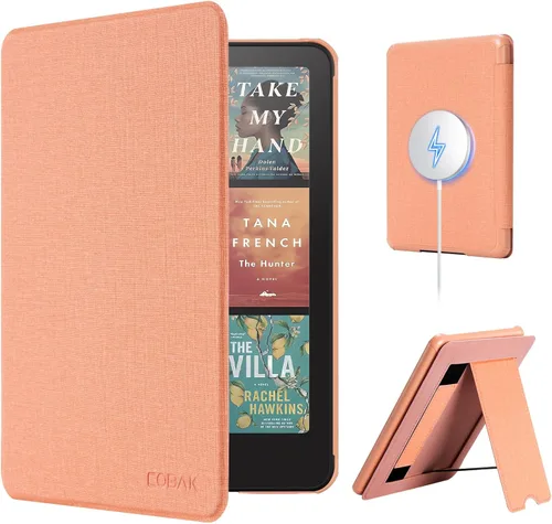 CoBak Funda ligera con soporte para Kindle Paperwhite de 7 pulgadas de 12 generación 2024 y Kindle Colorsoft con correa para la mano derecha,