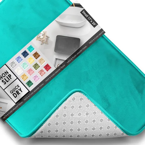 Vista 51 de Clara Clark tapete para baño, regadera o tina, de gomaespuma, negro, antiderrapante