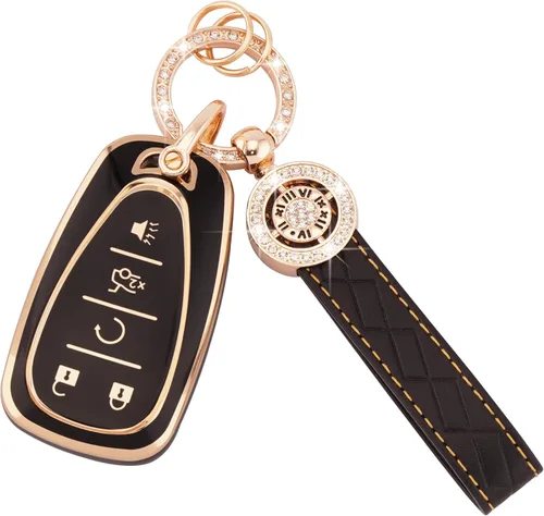 Vista 7 de EKALA TPU Key Fob Cover, Key Fob Protector with Bling Key Fob Keychain