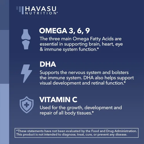 Vista 3 de Gomitas Omega 3 6 9 + DHA para adultos, alternativa al aceite de pescado a base de plantas con aceite de semilla de chía y algas, apoya la función