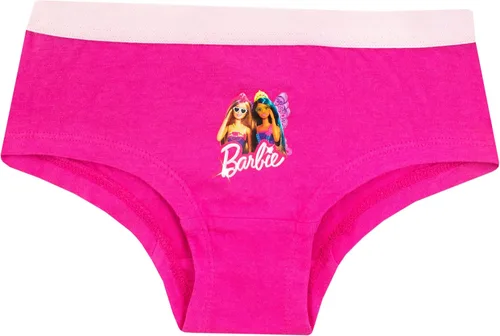 Vista 4 de Barbie Ropa interior Ropa interior de algodón para niñas Paquete de 5 bragas para niña